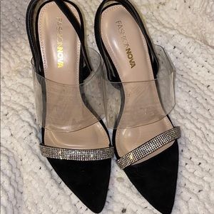 Cinderella rhinestone stilettos